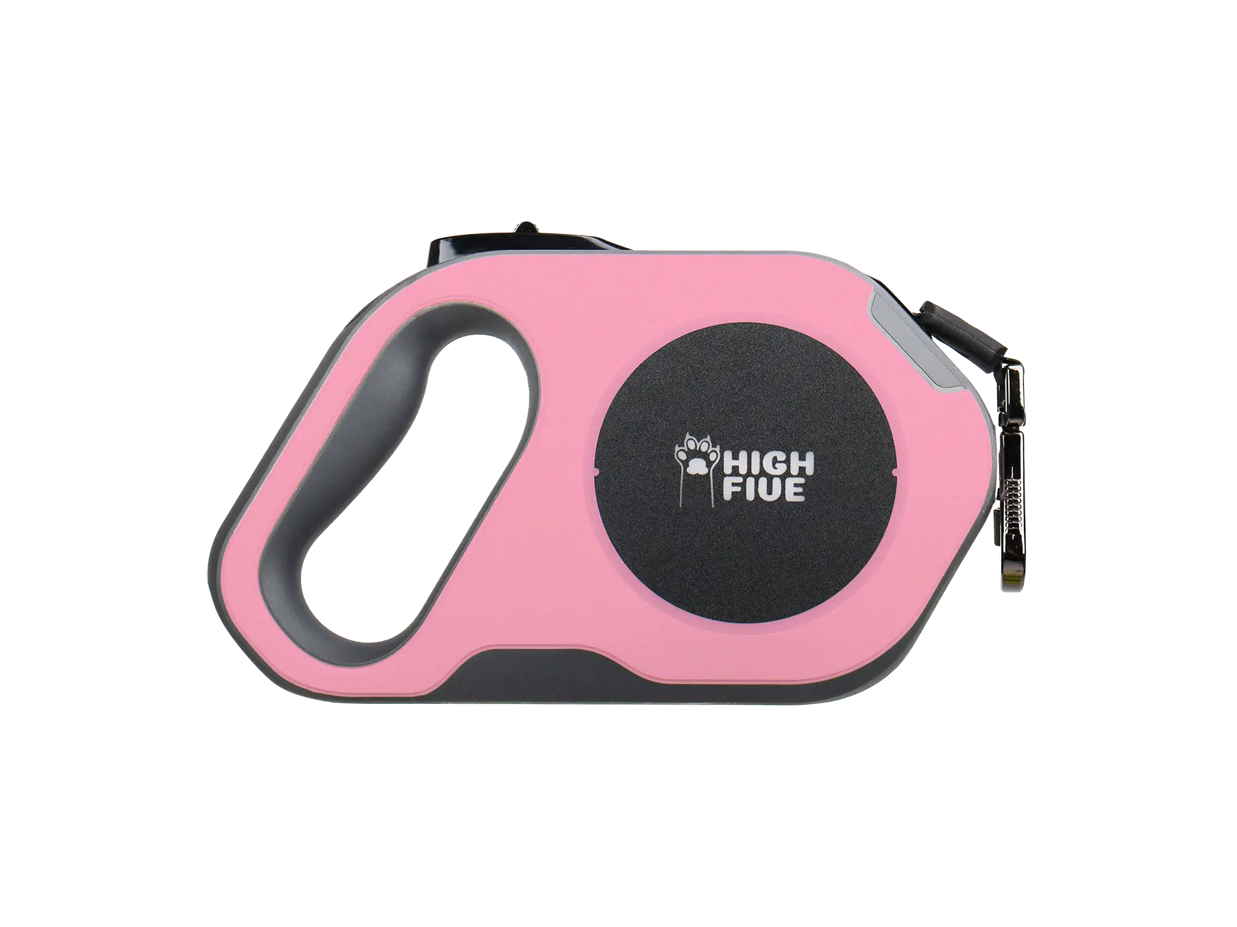 Highfive Retractable dog leash heavy duty large dog extra long dog lead long line pink